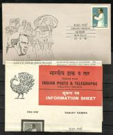 INDIA, 1981, FDC,  Sanjay Gandhi - First Death Anniversary ,With Folder,  New  Delhi  Cancellation - Brieven En Documenten