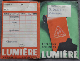 Lumière - 1 Pochette RV De Developpement Pour Rangement Negatif Et Papier - RARE - Zubehör & Material