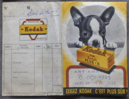 Kodak - C'est Plus Sur - Chien - 1 Pochette RV De Developpement Pour Rangement Negatif Et Papier - RARE - Material Y Accesorios