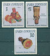 31K45 / 1972 Michel 1816/18  FOLKLORE-MUSIKINSTRUMENTE ** MNH CUBA KUBA - Unused Stamps