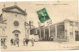 34/ Mauguio - L'Eglise Et La Halle - - Mauguio