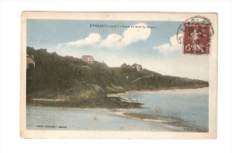 CPA :22 - Côtes D'Armor : Etables : Plage Et Anse Du Moulin : Colorisée - Etables-sur-Mer