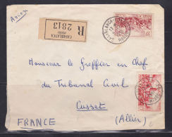MAROC LETTRE RECOMMANDÉE EN DATE DU 5.7.1951 CACHET DE CASABLANCA A DESTINATION DE LA FRANCE - Briefe U. Dokumente