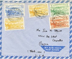 Nouvelles Hebrides, 1960 - Bella Lettera Da Port Vila A Oregon (USA) Con Condominium N. 175, 176, 177 (x 2), 178 - Altri & Non Classificati