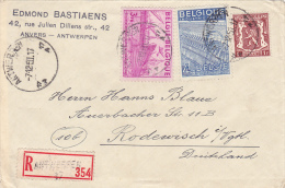 715+770+771 Op Brief Aangetekend Met Stempel ANTWERPEN 17  (VK) - 1948 Exportation