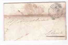 KINGDOM OF TWO SICILIES Letter From Polla To S. Arsenio Cancelled With Polla Red Postmark 18-4-1860 Seals Of The Kingdom - Sicile