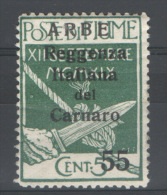 ARBE 1920 55 C. SU 5 C. CARATTERI PICCOLI * GOMMA ORIGINALE - Arbe & Veglia