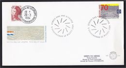 PAYS-BAS NIEDERLANDE HOLLAND  LIAISON POSTALE 1984 CONSEIL DE L´EUROPE  FDC 70 Ex. - Briefe U. Dokumente