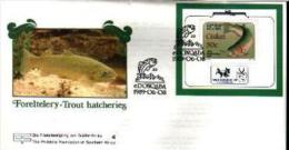 CISKEI, 1989,  Trout Hatcheries,  Mint First Day  Cover,  FDC 1.30ms (block 4) - Ciskei