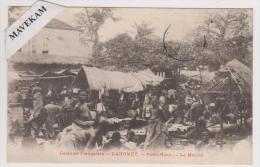 Cpa " Colonies Francaises -Dahomey -Porto Novo - Le Marché Animée" - Dahomey