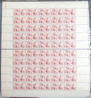 FEUILLE COMPLETE  DE 50 TIMBRES FRANCE N° 739 ** NEUF SANS CHARNIERES - Fogli Completi