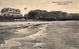 Ostsee Hotel August Eggers Travemunde Old Postcard - Lübeck-Travemuende