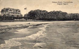 Ostsee Hotel August Eggers Travemunde Old Postcard - Luebeck-Travemuende