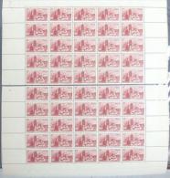 LOT DE 4 FEUILLES COMPLETES  DE 50 TIMBRES FRANCE N° 744 à 747 ** NEUF - Fogli Completi