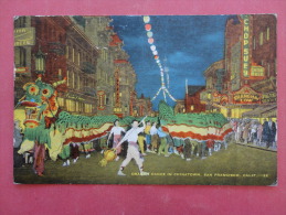 California > San Francisco -  Dragon  Dance 1950 Cancel---  Ref 972 - San Francisco