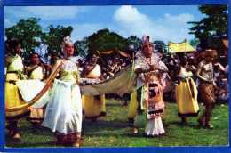 TRINIDAD CARNIVAL COUPLE THIS STATELY COUPLE WITH THEIR ATTENDANTS ADD TO THE GLAMOUR OF CARNIVAL - Trinidad