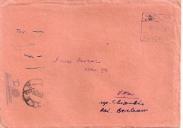 COAT PF ARMS STAMPS ON REGISTERED COVER, 1950, ROMANIA - Briefe U. Dokumente