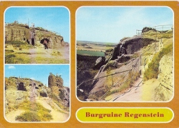 BURGRUINE REGENSTEIN VIEWS, POSTCARD UNUSED, GERMANY - Blankenburg