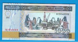 AZERBAIJAN - AZERBAIYAN - 1000  Manat   2001  SC  P-23 - Azerbaigian