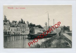 Les 3 Fontaines-PENICHES-A L'Arrivee Du Bateau-Cafe-Restaurant-COMMERCES-le Canal-VILVOORDE-BELGIQUE-BELGIEN- - Vilvoorde