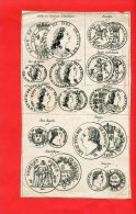 TABLEAU DE CORRESPONDANCE DES MONNAIES OR VERS 1820 PIECE ROYALE EMPIRE REPUBLIQUE DOLLAR D ANGLETERRE RYDER D HOLLANDE - Variétés Et Curiosités