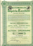 ACCION "AUTOMOBILES IMPERIA-EXCELSIOR" - Automobil