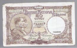 BELGICA -  20 Francs  3/01/44  P-111 - To Identify