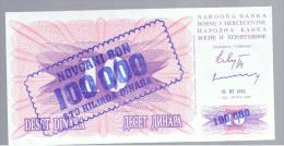 BOSNIA - 100.000  Dinara 10/11/93  P-34 - Bosnien-Herzegowina