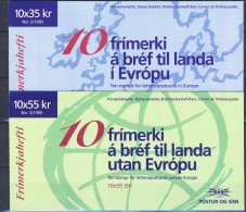 #A1658. Iceland 1995. CEPT. Two Complete Booklets. Michel 826-27. MNH(**) - Libretti