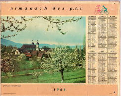 ALMANACH DES P.T.T. - 1961 - OBERTHUR - ILLE ET VILAINE - Big : 1961-70