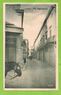 TRANI VIA OGNISSANTI CARTOLINA FORMATO PICCOLO VIAGGIATA NEL 1933 - Trani