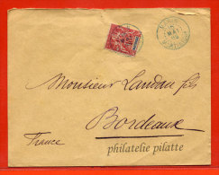 MARTINIQUE LETTRE DE 1906 DE MARIN POUR BORDEAUX FRANCE (PLI D´ARCHIVE) - Covers & Documents