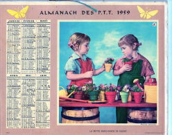 ALMANACH DES P.T.T.- 1959 - OBERTHUR - ILLE ET VILAINE - Big : 1941-60