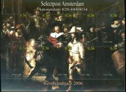 Netherlands 2006, Paintings, Rembrandt, Selectpost, MNH 18730 - Rembrandt