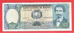 BOLIVIA - 500 Pesos Bolivianos 1981  P-166 Serie C - Bolivia