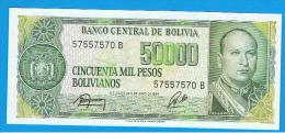 BOLIVIA - 50.000 Pesos Bolivianos 1984 SC  P-170 - Bolivie