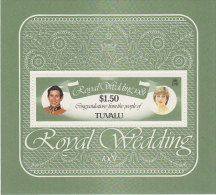Tuvalu 1981 Royal Wedding Souvenir Sheet  MNH - Tuvalu (fr. Elliceinseln)