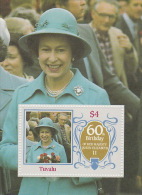 Tuvalu 1986 Queen Elizabeth 60th Anniversary Souvenir Sheet  MNH - Tuvalu