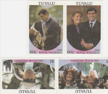 Tuvalu 1986 Royal Wedding Set  MNH - Tuvalu