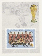 Tuvalu 1986 World Cup Souvenir Sheet Canada MNH - Tuvalu