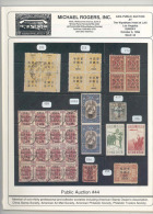 Michael Rogers Asia Public Auction # 44 1996 - Catálogos De Casas De Ventas
