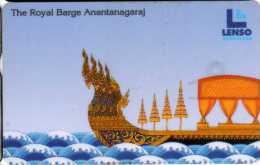 Thaïlande : Lenso Phonecard : The Royal Barge Anantanagaraj : Bateau Boat - Bateaux