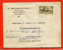 MARTINIQUE LETTRE DE 1945 DE SAINT ESPRIT POUR CHATOU FRANCE - Covers & Documents