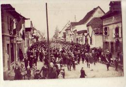 Wingenheim  Ou Wingersheim  67  Arrivée Du 43 ème  17 Novembre 1918  Guerre   Militaria Carte Photo  (voir Scan) - Otros & Sin Clasificación