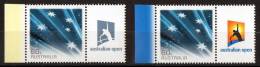 Australia 2012 Tennis - Australian Open With 60c Blue Southern Cross MNH Two Tabs & Tags - Mint Stamps