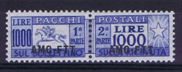 Italie Trieste Zone A AMG-FTT  Pachi Postali Nr 26 MH/* , - Neufs