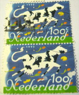 Netherlands 1995 Flying Cow 100c X2 - Used - Gebraucht
