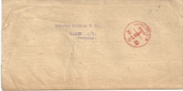 Streifband  London - Hagen  (Paid 1/2)        1922 - Dienstzegels