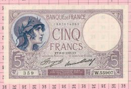 5 Francs Violet, Ref Fayette 3-17 NEUF - 5 F 1917-1940 ''Violet''