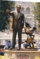 (213) Disney  - Mickey & Walt Statue - Disneyworld